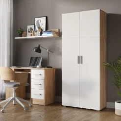 Aktenregal Frank Weiß/Sonoma 80 x 182.4 cm Vicco