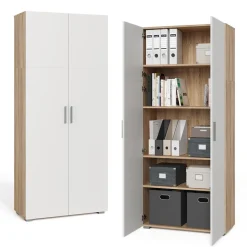 Aktenregal Frank Weiß/Sonoma 80 x 182.4 cm Vicco