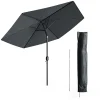 Ampelschirm Anthrazit 270 cm mit Schutzhülle OK-Living