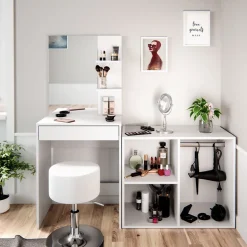 Anstellschrank Isabelle Weiß 80.1 x 65 cm Vicco