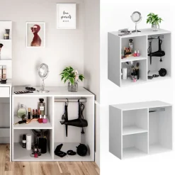 Anstellschrank Isabelle Weiß 80.1 x 65 cm Vicco