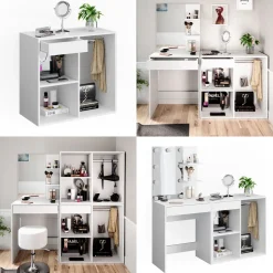 Anstellschrank Isabelle Weiß 80.1 x 75 cm Vicco