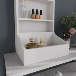 Anstellschrank Sherry Weiß 40 x 65 cm mit 3 Ablagefächern Vicco