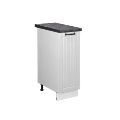 Apothekerschrank Fame-Line Weiß Landhaus 30 cm , AP Anthrazit Vicco