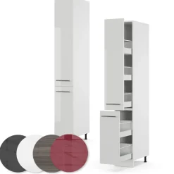 Apothekerschrank Fame-Line Weiß Hochglanz 30 cm Vicco