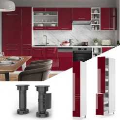 Apothekerschrank Fame-Line Bordeaux Hochglanz 30 cm Vicco