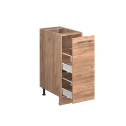 Apothekerschrank Fame-Line Goldkraft Eiche 30 cm , AP Eiche Vicco