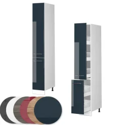 Apothekerschrank Fame-Line Dunkelblau Hochglanz 30 cm Vicco