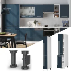 Apothekerschrank Fame-Line Dunkelblau Hochglanz 30 cm Vicco