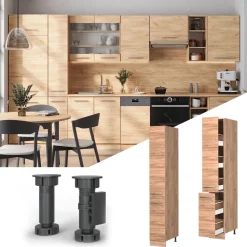 Apothekerschrank Fame-Line Goldkraft Eiche 30 cm Vicco