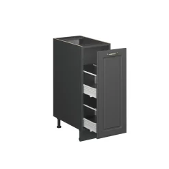 Apothekerschrank Fame-Line Anthrazit-Gold Landhaus 30 cm , AP Eiche Vicco