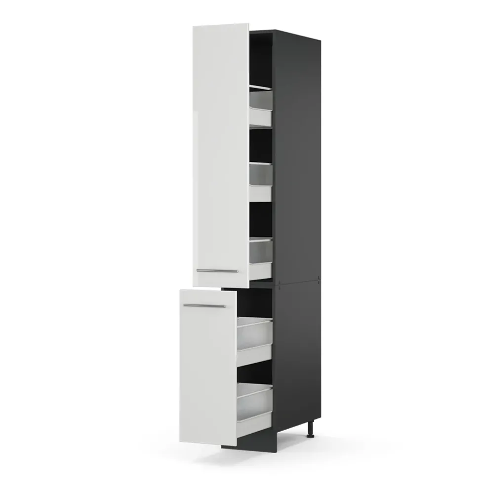 Apothekerschrank Fame-Line Weiß Hochglanz 30 cm Vicco