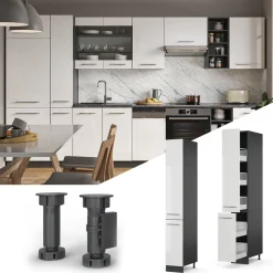 Apothekerschrank Fame-Line Weiß Hochglanz 30 cm Vicco