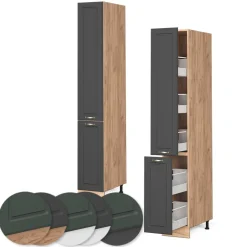 Apothekerschrank Fame-Line Anthrazit-Gold 30 cm Vicco