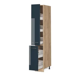 Apothekerschrank Fame-Line Dunkelblau Hochglanz 30 cm Vicco