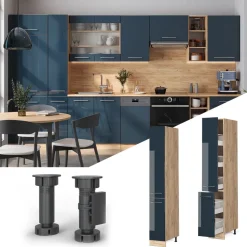 Apothekerschrank Fame-Line Dunkelblau Hochglanz 30 cm Vicco