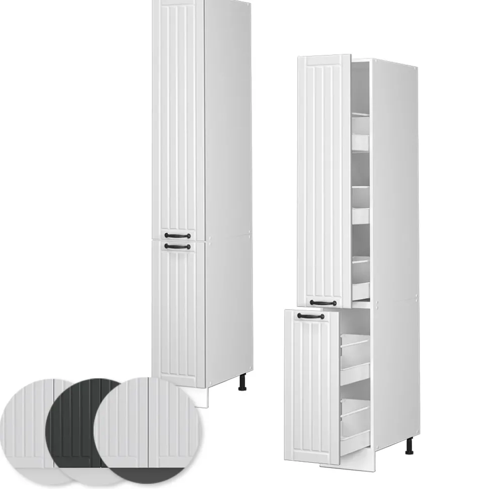 Apothekerschrank Fame-Line Weiß Landhaus 30 cm Vicco