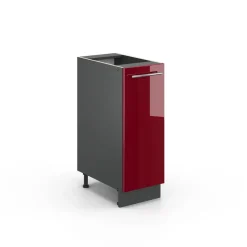 Apothekerschrank Fame-Line Bordeaux Hochglanz 30 cm ohne Arbeitsplatte Vicco