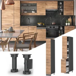 Apothekerschrank Fame-Line Goldkraft Eiche 30 cm Vicco