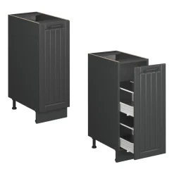 Apothekerschrank Fame-Line Dunkelgrau 30 cm , AP Anthrazit Vicco