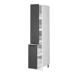 Apothekerschrank Fame-Line Anthrazit Landhaus 30 cm Vicco