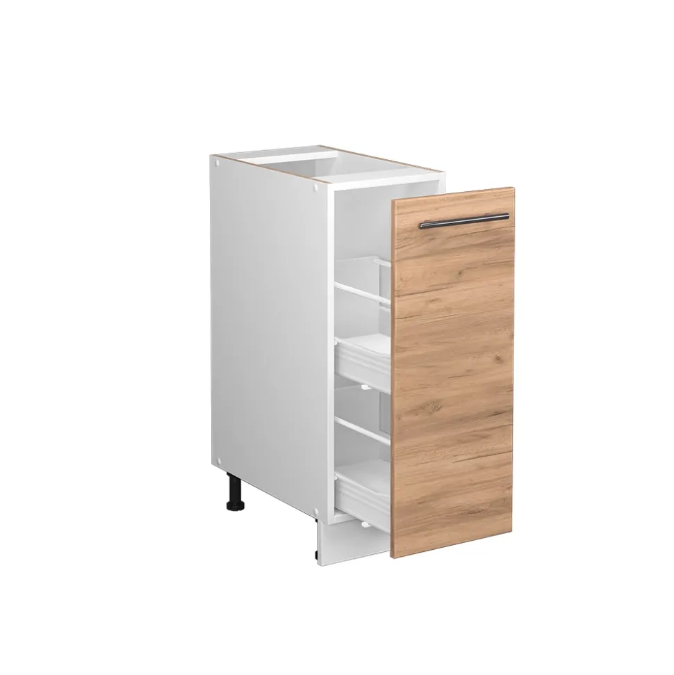 Apothekerschrank Fame-Line Goldkraft Eiche 30 cm , AP Anthrazit Vicco