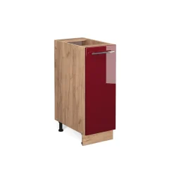 Apothekerschrank Fame-Line Bordeaux Hochglanz 30 cm ohne Arbeitsplatte Vicco