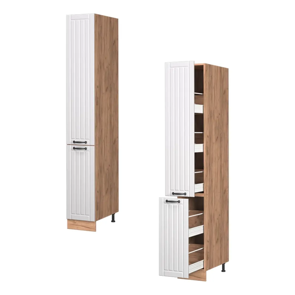 Apothekerschrank Fame-Line Weiß Landhaus 30 cm Vicco