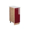 Apothekerschrank Fame-Line Bordeaux Hochglanz 30 cm , AP Marmor Vicco