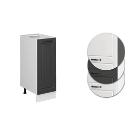 Apothekerschrank R-Line Anthrazit Landhaus 30 cm AP Marmor Vicco