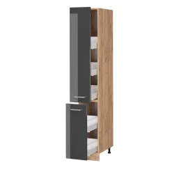 Apothekerschrank R-Line Anthrazit Hochglanz 30 cm Vicco