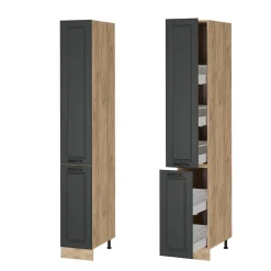 Apothekerschrank R-Line Anthrazit Landhaus 30 cm Vicco