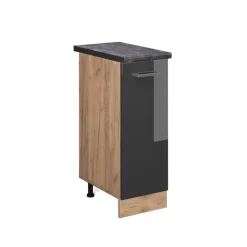 Apothekerschrank R-Line Anthrazit Hochglanz 30 cm , AP Anthrazit Vicco