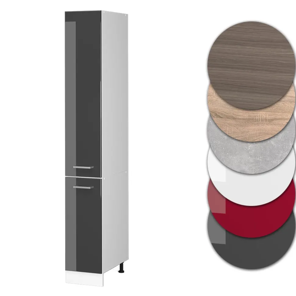 Apothekerschrank R-Line Anthrazit Hochglanz 30 cm Vicco