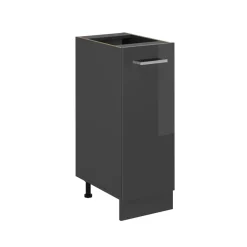 Apothekerschrank R-Line Anthrazit Hochglanz 30 cm ohne Arbeitsplatte Vicco