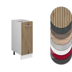 Apothekerschrank R-Line Artisan-Eiche 30 cm , AP Anthrazit Vicco