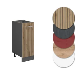 Apothekerschrank R-Line Artisan-Eiche 30 cm ohne Arbeitsplatte Vicco