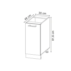 Apothekerschrank R-Line Artisan-Eiche 30 cm , AP Eiche Vicco