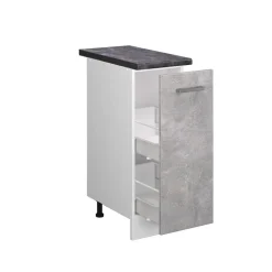 Apothekerschrank R-Line Beton 30 cm , AP Anthrazit Vicco