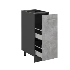 Apothekerschrank R-Line Beton 30 cm , AP Anthrazit Vicco