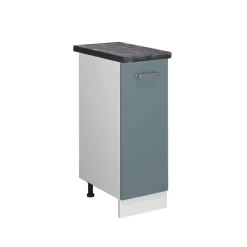 Apothekerschrank R-Line Blau-Grau 30 cm , AP Anthrazit Vicco