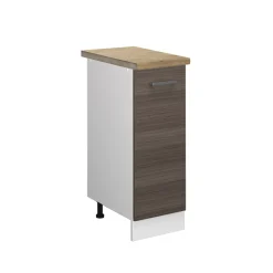 Apothekerschrank R-Line Edelgrau 30 cm , AP Eiche Vicco