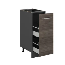 Apothekerschrank R-Line Edelgrau 30 cm , AP Anthrazit Vicco