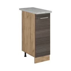 Apothekerschrank R-Line Edelgrau 30 cm AP Marmor Vicco