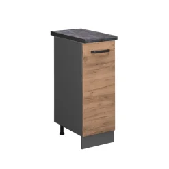 Apothekerschrank R-Line Goldkraft Eiche 30 cm , AP Anthrazit Vicco