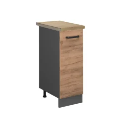 Apothekerschrank R-Line Goldkraft Eiche 30 cm , AP Eiche Vicco