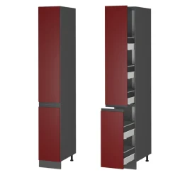 Apothekerschrank R-Line Rot 30 cm J-Shape Vicco