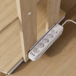 Aufbewahrungsregal Tonar Sonoma/Weiß 61 x 78 cm 4 offene Ablageflächen Vicco