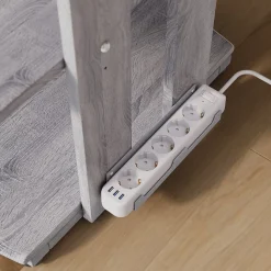 Aufbewahrungsregal Tonar Grau 61 x 78 cm 4 offene Ablageflächen Vicco