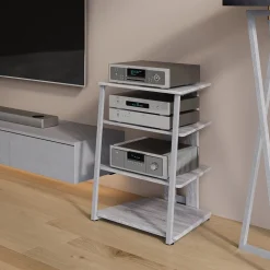 Aufbewahrungsregal Tonar Grau 61 x 78 cm 4 offene Ablageflächen Vicco